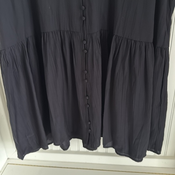 H&M Black Crinkled Tunic Dress - Picture 6 of 9